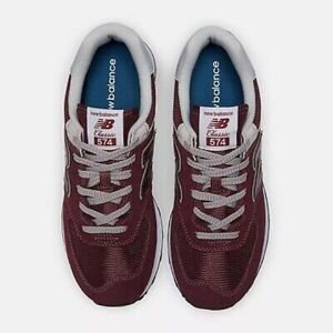 New Balance 574 Classic Suede Unisex Shoes Size 10 Burgundy